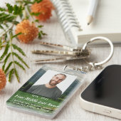 Christian Memorial Keepsake Mountain Lake  Schlüsselanhänger (Vorderseite rechts)