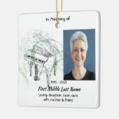 Christian Memorial Keepsake  Prayer Piano Musician Keramikornament (Links)