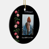 Christian Memorial Keepsake  Roses Garden Flowers Keramik Ornament (Rechts)