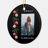 Christian Memorial Keepsake  Roses Garden Flowers Keramik Ornament (Links)