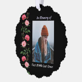 Christian Memorial Keepsake  Roses Garden Flowers Ornament Karte (Links)