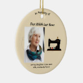 Christian Memorial Keepsake Seamstress Keramik Ornament (Rechts)