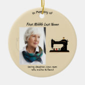 Christian Memorial Keepsake Seamstress Keramik Ornament (Vorne)