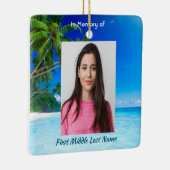 Christian Memorial Keepsake Tropical Beach Exotic Keramikornament (Rechts)