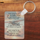 Christian Memorial Keepsakes Pilot Airplane Sunset Schlüsselanhänger (Rückseite)