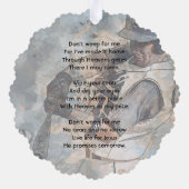 Christian  Memorial Memory Card Baseball Sport Ornament Karte (Rückseite)