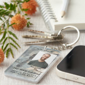 Christian  Memorial Memory Card Baseball Sport Schlüsselanhänger (Vorderseite rechts)