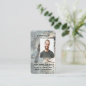 Christian Memorial Memory Card Baseball Sport Visitenkarte (Stehend Vorderseite)