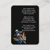 Christian Memorial  Motocross Motorcycle Racing  Visitenkarte (Vorderseite)