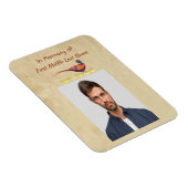 Christian Memorial Photo Invite Pheasant Bird Art Magnet (Rechte Seite)