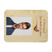 Christian Memorial Photo Invite Pheasant Bird Art Magnet (Horizontal)