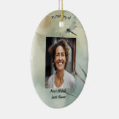 Christian Memorial Photo Keepsake Custom Dragonfly Keramik Ornament (Rechts)