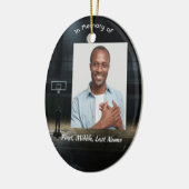 Christian Memorial Pocket Card Basketball Game Keramik Ornament (Links)