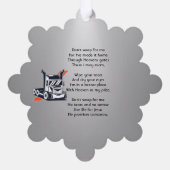 Christian Memorial Semi-Truck Tractor-trailer  Ornament Karte (Rückseite)