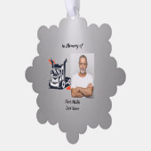 Christian Memorial Semi-Truck Tractor-trailer  Ornament Karte (Linke Ecke)