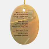 Christian Memorial SemiTruckTractor-trailer Keramik Ornament (Vorne)