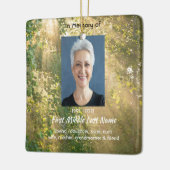 Christian Memorial Sunshine Golden Forest Keramikornament (Links)