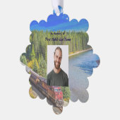 Christian Memorial Train Rail Tram Railway Ornament Karte (Linke Ecke)