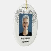 Christian Memorial  Tree of Life Heart Love Keramik Ornament (Rechts)