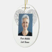 Christian Memorial  Tree of Life Heart Love Keramik Ornament (Links)