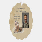 Christian Memorial Watercolor Seals Animals Ornament Karte (Rechts)