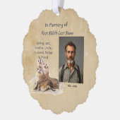 Christian Memorial Watercolor Seals Animals Ornament Karte (Links)