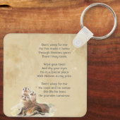 Christian Memorial Watercolor Seals Animals Schlüsselanhänger (Rückseite)