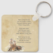 Christian Memorial Watercolor Seals Animals Schlüsselanhänger (Rückseite)