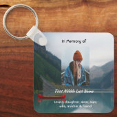 Christian Memorial Wilderness Lake Canoe Schlüsselanhänger (Vorderseite)