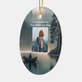 Christian Memory Keepsake Wilderness Lake Canoe Keramik Ornament (Links)