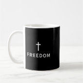 Christian Minimal Cross Dom Religious Modern Faith Kaffeetasse (Links)