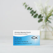 Christian Modern Business Cards Design Visitenkarte (Stehend Vorderseite)