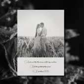 Christian Modern Minimal Monogrammed Cross Photo Einladung