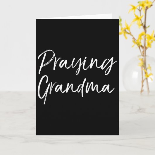 Christian Mother's Day Gift Prayer Warrior Praying Karte (Gelbe Blume)