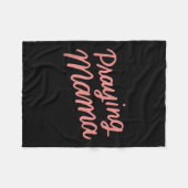 Christian Mothers Day Mom, Prayer Warrior Praying  Fleecedecke (Vorderseite (Horizontal))