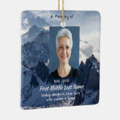 Christian Mountains Alpine Memorial Keepsake Keramikornament (Rechts)