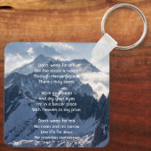 Christian Mountains Alpine Memorial Keepsake Schlüsselanhänger (Rückseite)