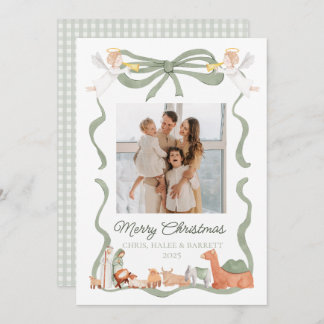 Christian Nativity Photo Greeting Christmas Card Feiertagskarte