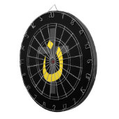 Christian Nazarene Symbol Solidarity Cross Black Dartscheibe (Vorderseite rechts)