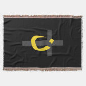 Christian Nazarene Symbol Solidarity Cross Yellow Decke (Vorderseite)