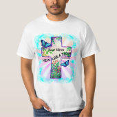 Christian New Creation Cross  T-Shirt (Vorderseite)