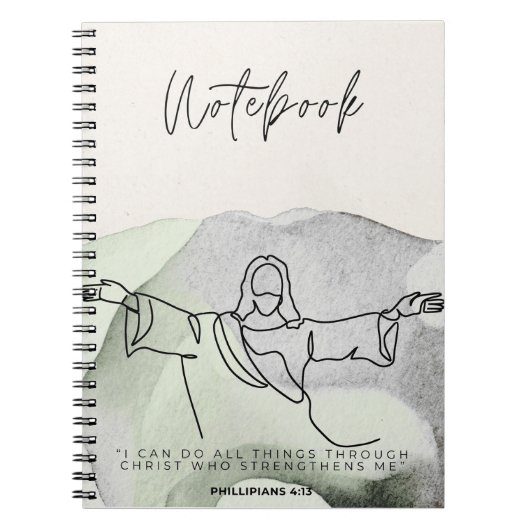 Christian Notebook for Bible Journaling Notizblock (Vorderseite)