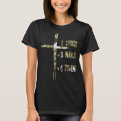 Christian One Cross Plus Three Nails Equals Forgiv T-Shirt (Vorderseite)