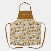 Christian Orange Pumpkins Harvest Personalized Schürze (Vorderseite)