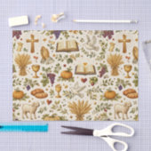 Christian Orange Pumpkins Harvest Thanksgiving Seidenpapier (Handwerk)