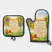 Christian Oven Mitt & Potholder Set (Vorderseite)