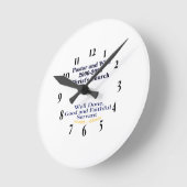 Christian Pastor Retirement Clock Runde Wanduhr (Winkel)