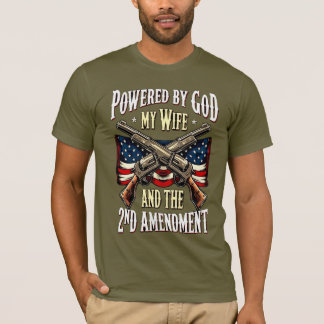 Christian Patriotic God Wife 2nd Amendment T-Shirt