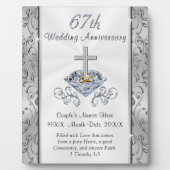 Christian Personalized, 67th Anniversary Gift Fotoplatte (Vorderseite)