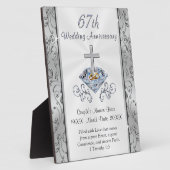 Christian Personalized, 67th Anniversary Gift Fotoplatte (Seite)